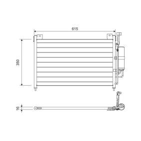 Condensador, aire acondicionado con OEM número DF71-61-480C