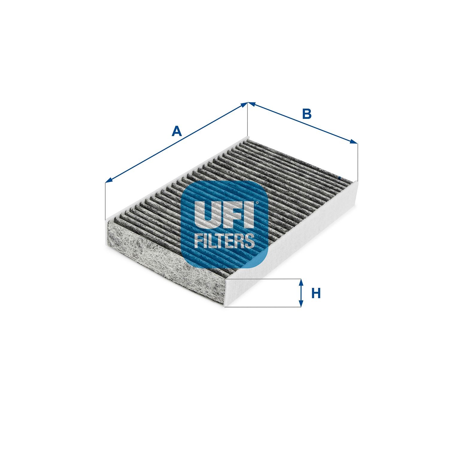 UFI  54.285.00 Filtro de habitáculo Long.: 238mm, Ancho: 152mm, Altura: 32mm
