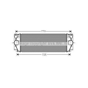 Intercooler 2E0145804 AVA COOLING SYSTEMS VN4267 VOLKSWAGEN, MERCEDES-BENZ, FORD, NISSAN, SEAT