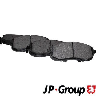 JP GROUP  4063601210 Bremsbelagsatz Breite: 137,3mm, Höhe: 54,4mm, Dicke/Stärke: 17,0mm