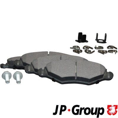 JP GROUP  4163600910 Bremsbeläge Breite: 131mm, Höhe: 47,3mm, Dicke/Stärke: 18mm