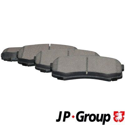 JP GROUP  4863701710 Bremsbelagsatz Breite: 116,2mm, Höhe: 44mm, Dicke/Stärke: 15,4mm