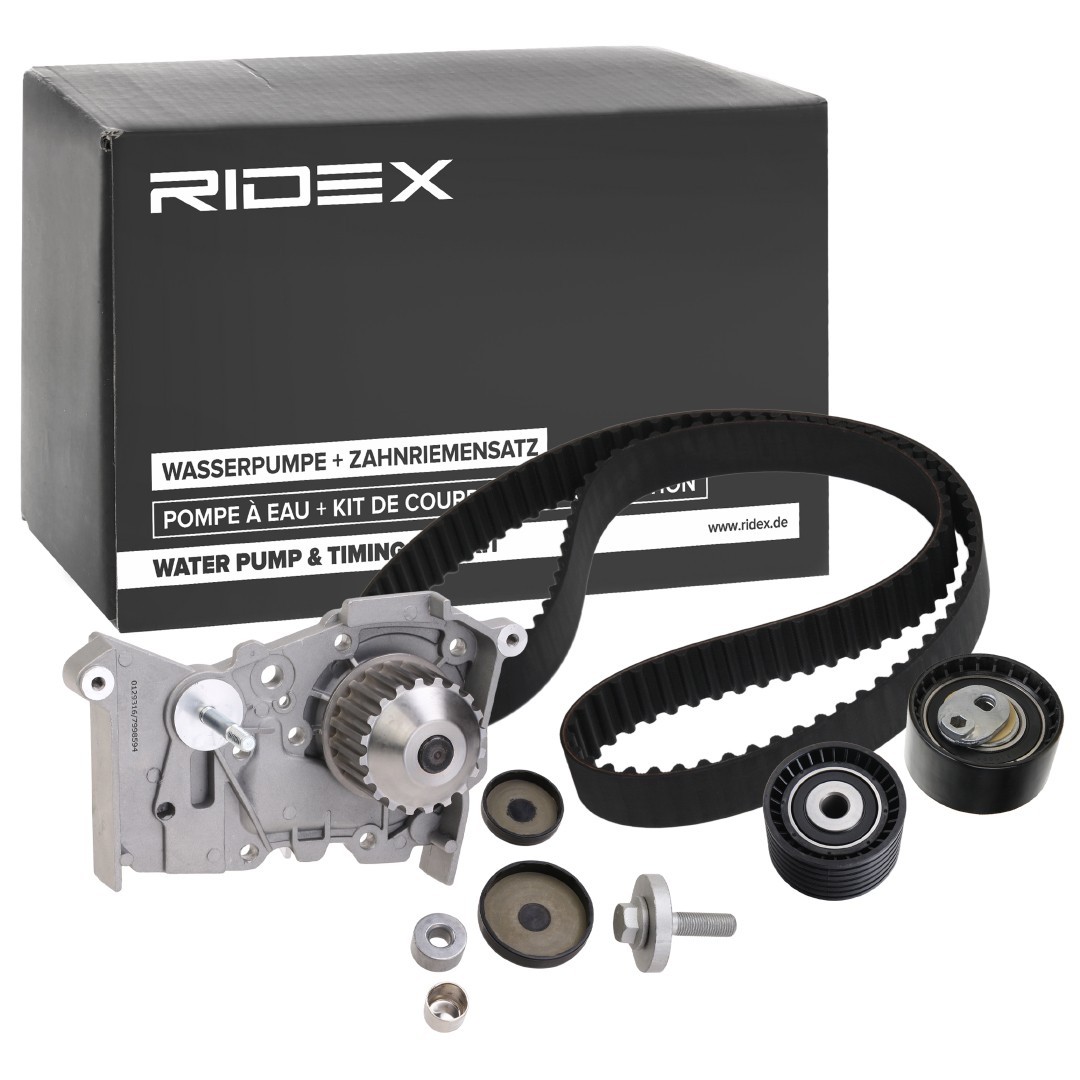 RIDEX  3096W0024 Kit cinghia distribuzione, pompa acqua Largh.: 27mm