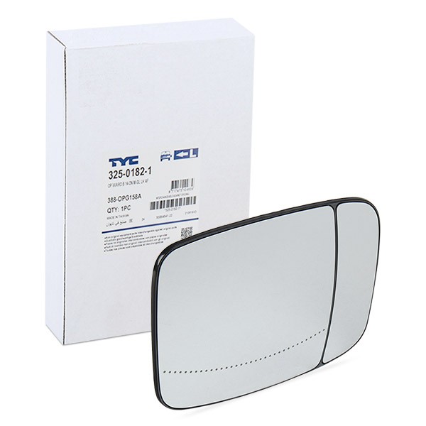 Image of TYC Vetro Specchio Retrovisore Sx 325-0182-1 Vetro Specchietto,Vetro specchio, Specchio esterno OPEL,RENAULT,FIAT,Vivaro B Kastenwagen (X82)009