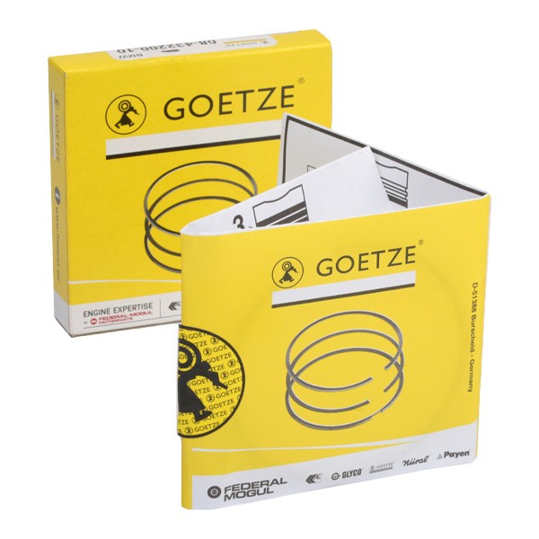 Image of GOETZE ENGINE Kit Fasce Elastiche Goetze Diamond Coated® LKZ-Ring® Ales. cilin.: 84mm 08-432200-10 BMW,3 Limousine (E90),1 Schrägheck (E87)009