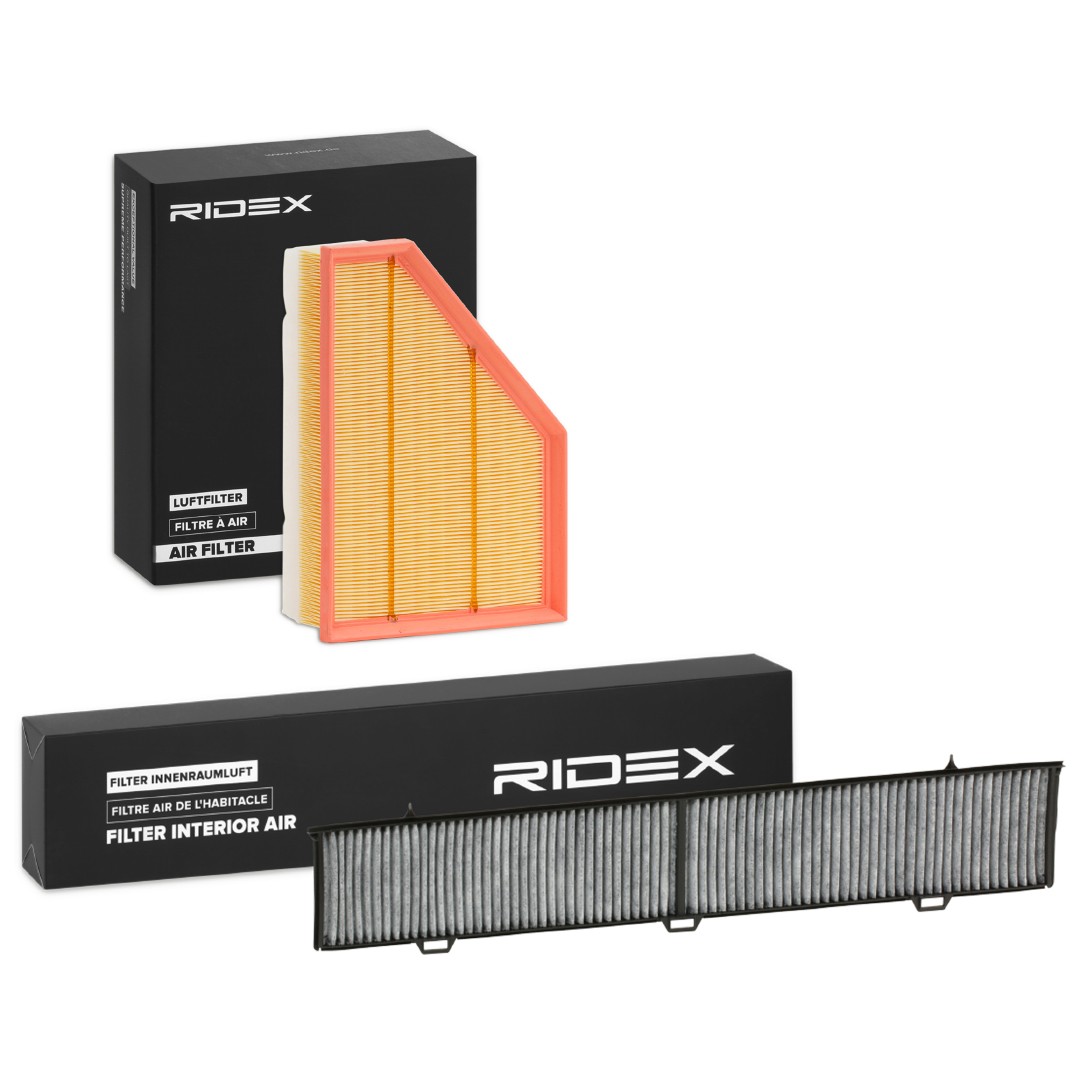 RIDEX Kit de filtres 4055F0163 BMW,ALPINA,3 E90,1 E87,3 Touring E91,3 Coupé E92,X1 E84,1 E81,3 Desca