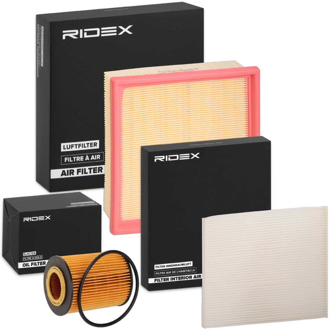 RIDEX Kit de filtres 4055F0043 OPEL,VAUXHALL,CORSA D,CORSA D Van,CORSA Mk III D L_8,CORSAVAN Mk III