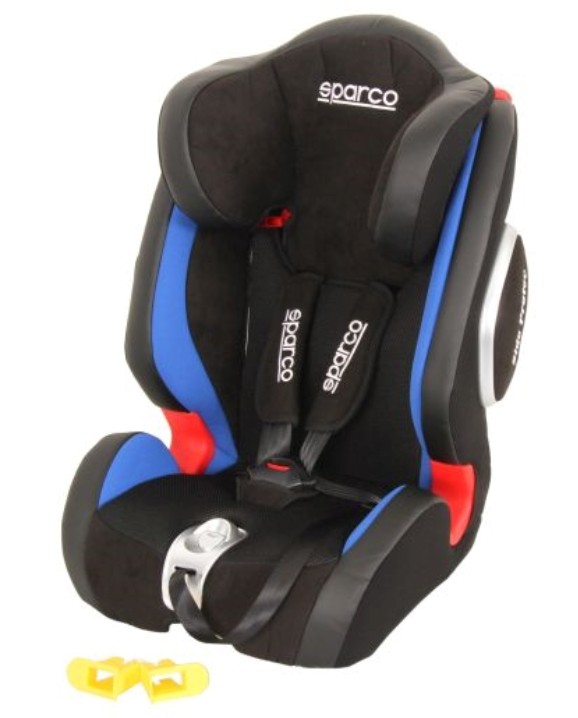 SPARCO F1000K PREMIUM 1000KIG123BL Child car seat Child weight: 9-36kg, Child seat harness: 5-point harness