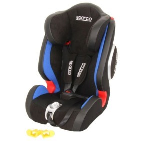 SPARCO Kindersitz Auto mit Isofix mit Isofix, Gruppe 1/2/3, 9-36 kg, 5-Punkt-Gurt, hellblau, schwarz, mitwachsend online kaufen