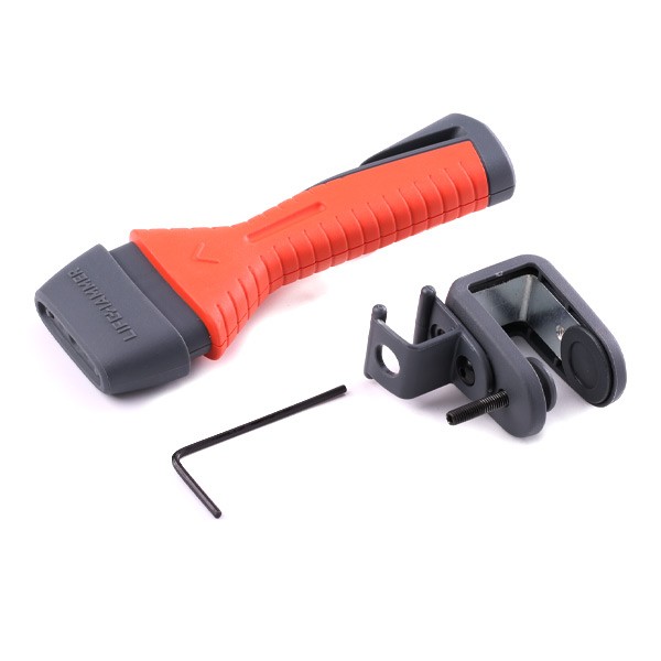HENO1QCSBL LifeHammer Nothammer mit Gurtschneider, mit Halter, orange  HENO1QCSBL ❱❱❱ Preis und Erfahrungen
