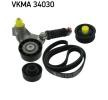 Comprar FORD Kit correa de transmisión v acanalado SKF VKMA34030 online
