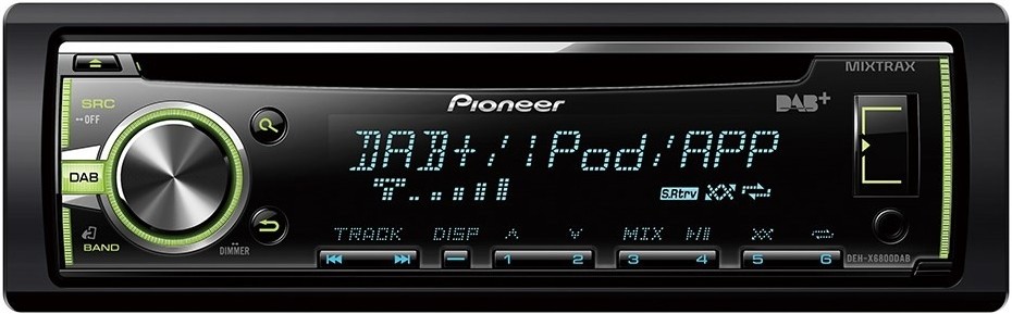 PIONEER DEH-X6800DAB DEH-X6800DAB Autosoitin Teho: 4x50W