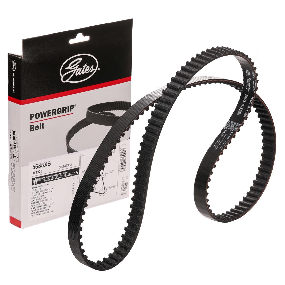 GATES Jakohihna PowerGrip™ Hampaita: 141 5688XS Jakopään Hihna,Hammashihna OPEL,FORD,PEUGEOT,Crossland X (P17),GRANDLAND X (A18) | Alk. 37,28 €