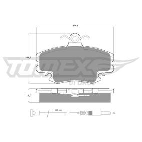 Renault Twingo 2 1.2 (CN0D) Bremsbeläge TOMEX brakes TX 11-78 (1.2 (CN0D) Benzin 2022 D7F 800)