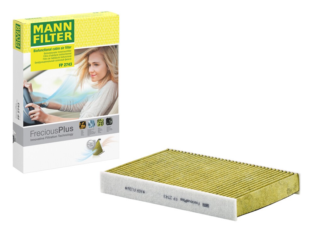 MANN-FILTER Filtre d'Habitacle FreciousPlus FP 2743 Filtre à Pollen,Filtre De Climatisation PEUGEOT,