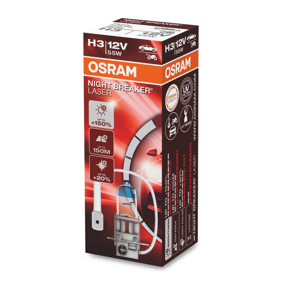 OSRAM 64151NL Glühlampe, Fernscheinwerfer