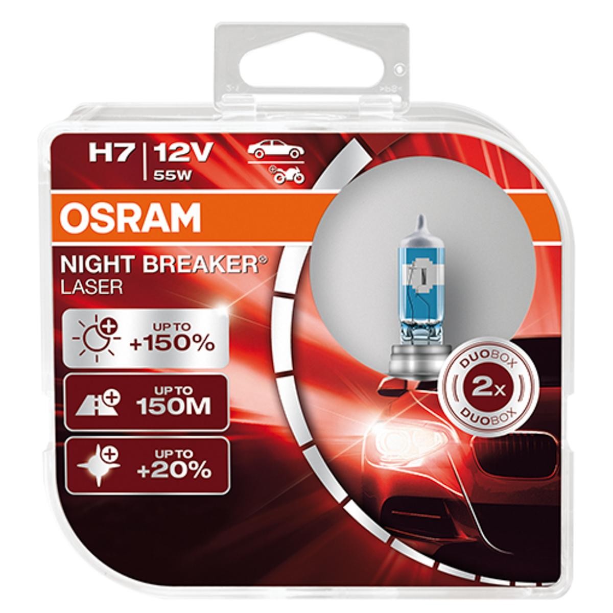 OSRAM Ampoule, projecteur longue portée NIGHT BREAKER® LASER 64210NL-HCB FIAT,SAAB,DAEWOO,PUNTO 188,