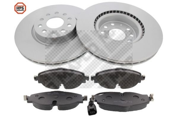 Mapco Brake Discs with Brake Pads 47774