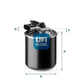 Filtro carburante 6420904852 UFI 24.148.00 MERCEDES-BENZ