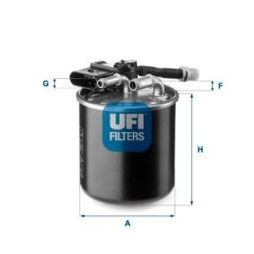 Filtro carburante 651-090-16-52 UFI 24.151.00 MERCEDES-BENZ