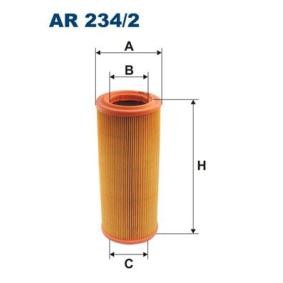 Filtro de aire Número de artículo AR 234/2 120,00 €