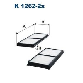 Filtro de habitáculo K 1262-2x 2 Hatchback (DE_, DH_3) 1.6 MZ-CD ac 2011