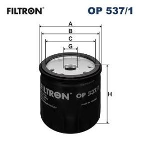 Ölfilter 104.2175.104 FILTRON OP537/1 FIAT, LAMBORGHINI