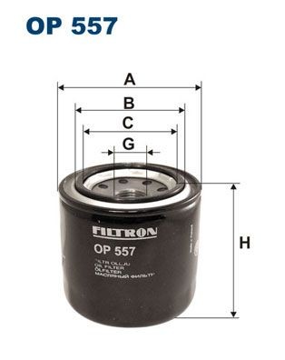 FILTRON  OP 557 Olejový filtr R: 83mm, R: 83mm, Vnitřni průměr 2: 63mm, Vnitřni průměr 2: 55mm, Výška: 82mm