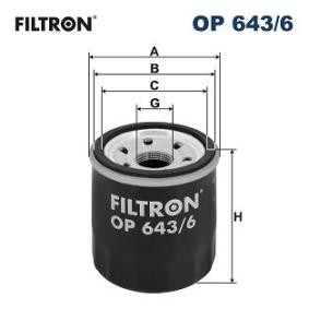 Olejový filtr 15 20 857 58R FILTRON OP643/6 RENAULT, NISSAN, KIA, DACIA, LADA