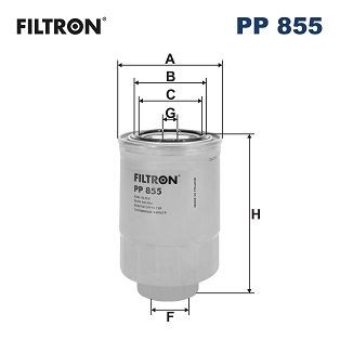 FILTRON  PP 855 Filtre à carburant Hauteur: 145mm