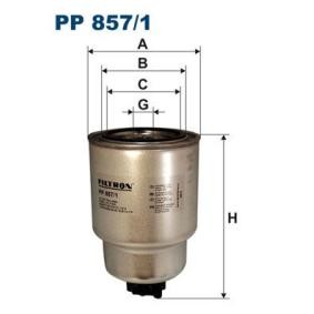 Filtro combustible Altura: 155mm con OEM número 164037F401