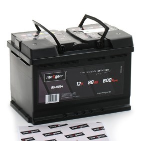 85-0014 MAXGEAR Batterie 12V 88Ah 800A B13 mit Ladezustandsanzeige, Pluspol  rechts 85-0014 Preis und Erfahrungen
