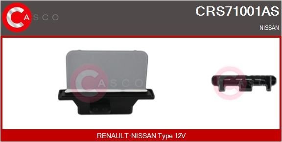 CASCO  CRS71001AS Gebläsewiderstand Spannung: 12V