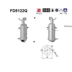 Filtr pevných částic AS FD5122Q