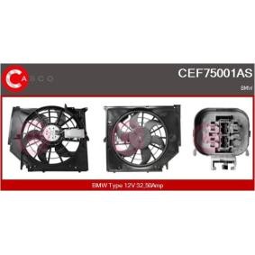 Електромотор, вентилатор на радиатора 1711-7525-508 CASCO CEF75001AS BMW, VOLVO