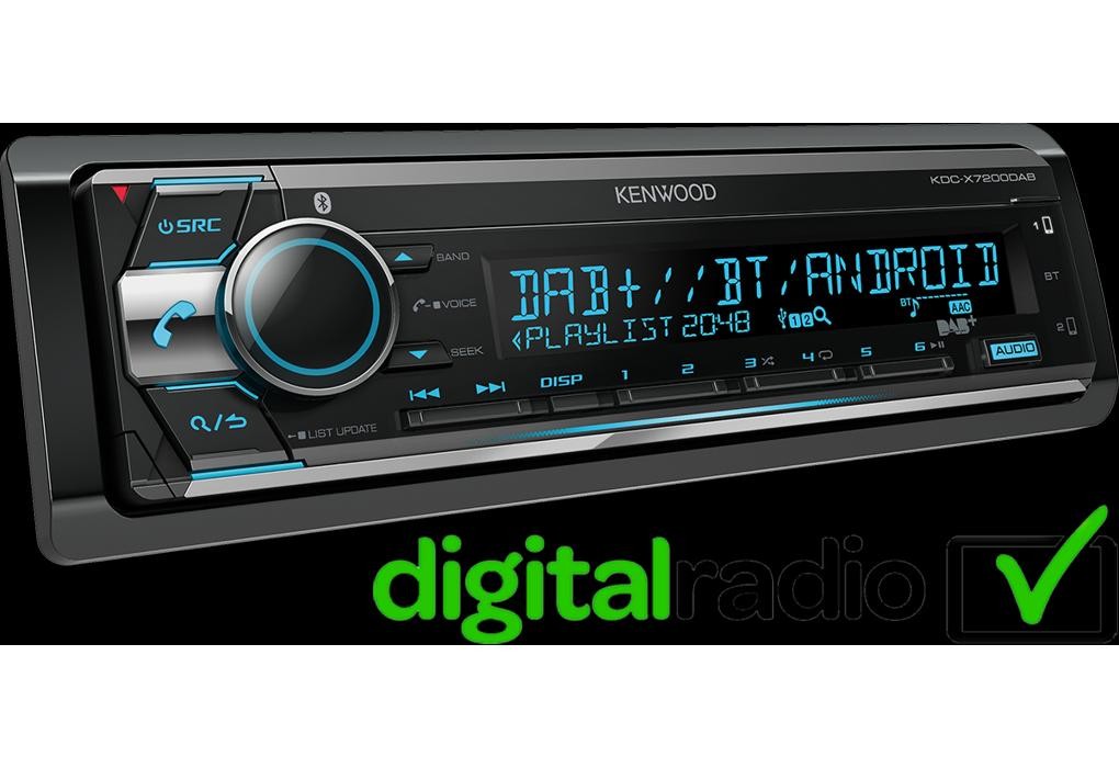 KENWOOD KDC-X7200DAB Auto rádio Potência: 4x50W