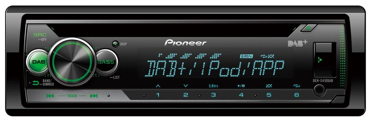 PIONEER  DEH-S410DAB Auto-Stereoanlage Leistung: 4x50W