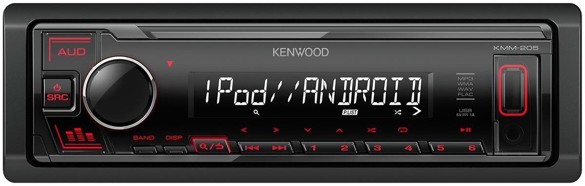 KENWOOD KMM-205 Auto rádio Potência: 4x50W