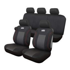 WRC Sitzbezüge schwarz schwarz, Mit Motiv, Polyester, vorne und hinten online kaufen