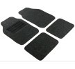 WALSER Комплект стелки за под Текстил, Универсален продукт, отпред и отзад, количество: 4, черен