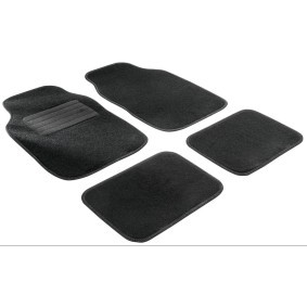 WALSER Fußmattenset Textil, Universelle passform, vorne und hinten, Menge: 4, schwarz online kaufen