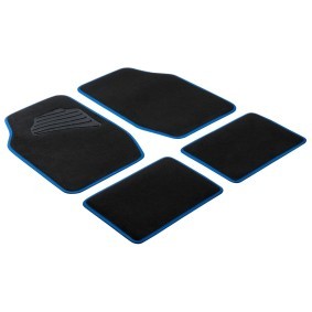 WALSER Fußmattenset PP (Polypropylen), Universelle passform, vorne und hinten, Menge: 4, Blau, schwarz online kaufen