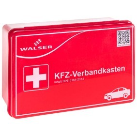 WALSER Kit primo soccorso DIN 13164 44263 con valigia, DIN 13164