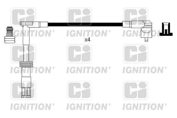 QUINTON HAZELL  XC1121 Kit cavi accensione Lunghezza: 100mm, Lunghezza: 290mm