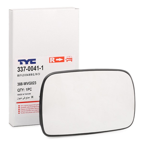 Außenspiegelglas 337-0041-1 TYC 337-0041-1 in Original Qualität