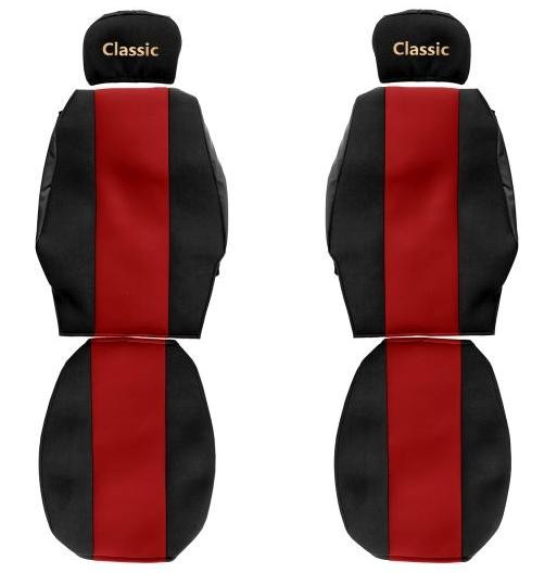 PS02 RED F-CORE ContiClassic Autositzbezug Rot, Mit Motiv, Textil, vorne  PS02 RED ❱❱❱ Preis und Erfahrungen