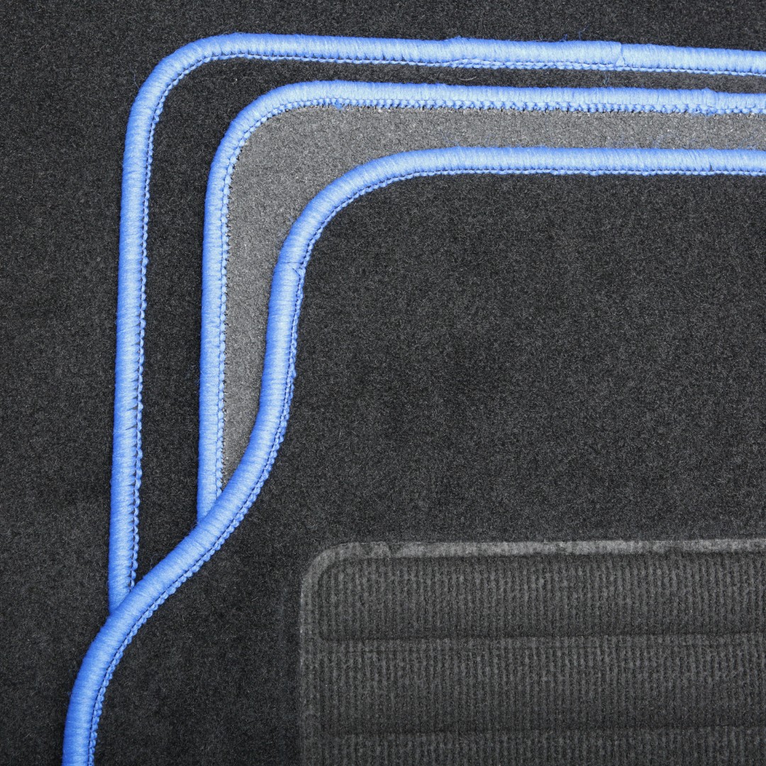 14706 WALSER Fußmatten Textil, vorne und hinten, Menge: 4, schwarz,  Universelle passform 14706 ❱❱❱ Preis und Erfahrungen