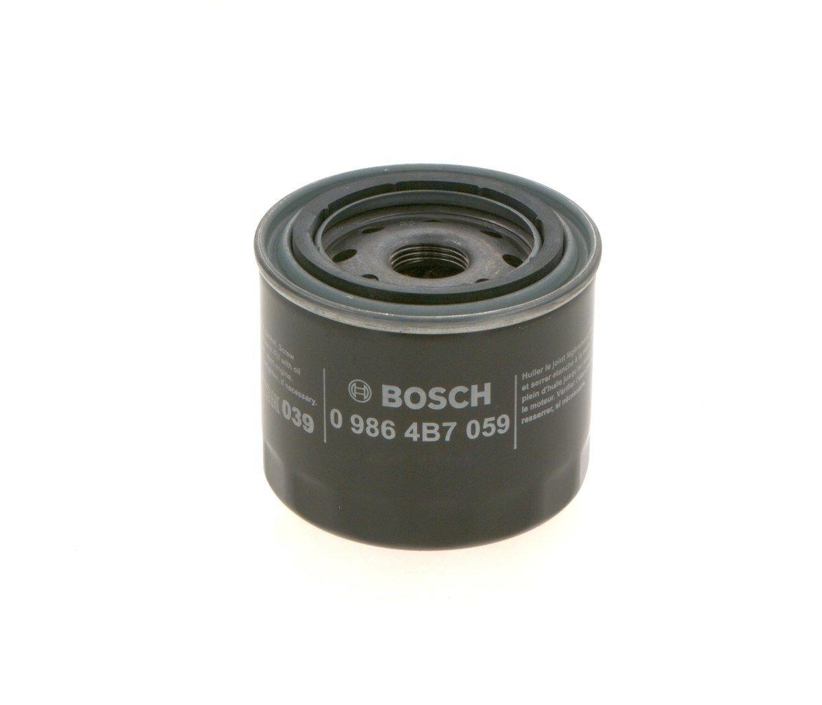 BOSCH 0 986 4B7 059 Olejový filtr R: 82,2mm, R: 82,2mm, Vnitřni průměr 2: 57mm, Vnitřni průměr 2: 66mm, Výška: 72mm