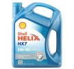 SHELL 5W-40, съдържание: 5литър, полусинтетично масло 5011987068834
