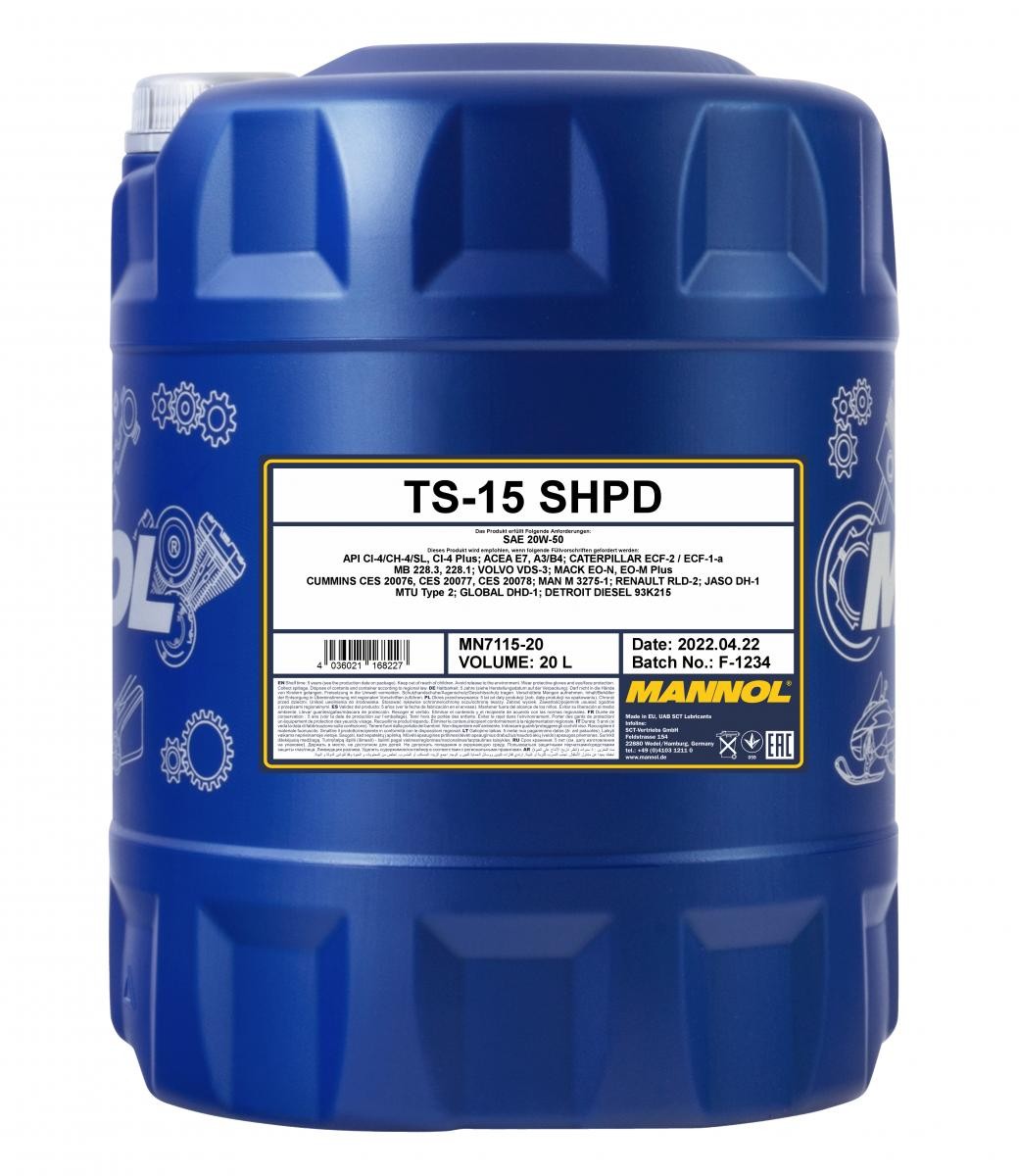 MANNOL TS-15, SHPD MN7115-20 Aceite de motor